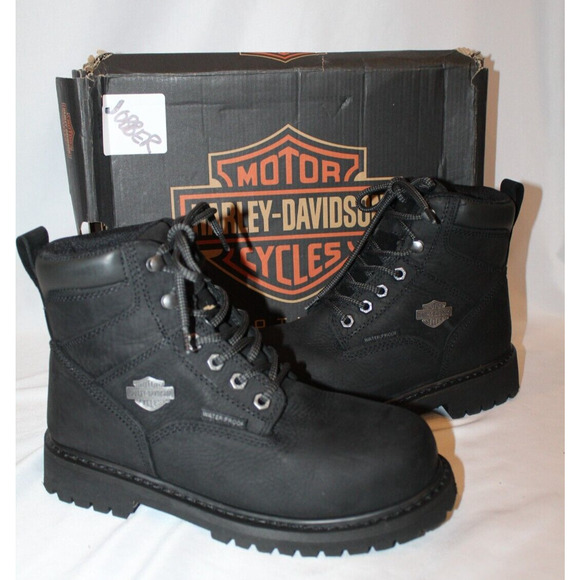 NIB HARLEY-DAVIDSON FOOTWEAR Men's Gavern Motorcycle Boot SZ 7 WOMEN'S 9 - Picture 1 of 8